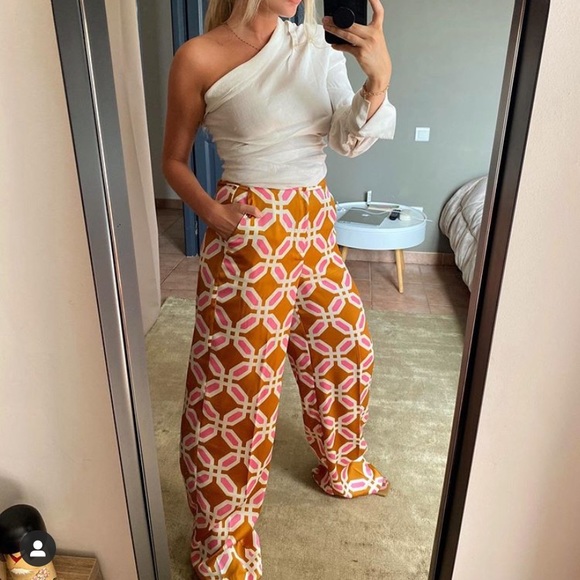 GORGEOUS ZARA NWT Pajama Style Pants - Picture 6 of 10